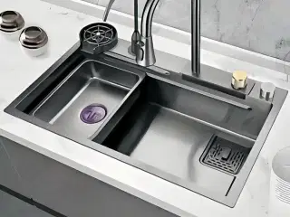 Multifunktionel vask med skyllebakke