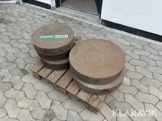 Massive rundstålsemner 5 styk