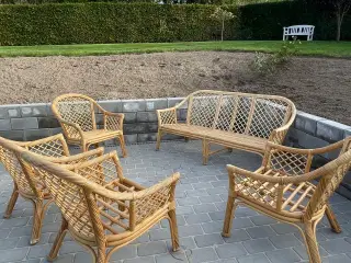 Kurvemøbel/bambus sæt 