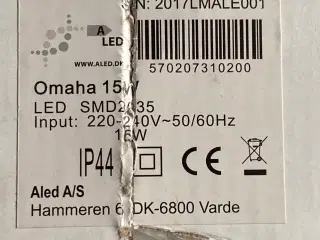 Plafond, OMAHA LED Ø34