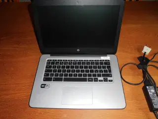 Bærbar HP Chromebook.