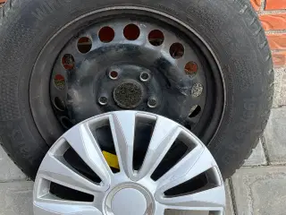 Vw vinterdæk på stålfælge 195/65-15”