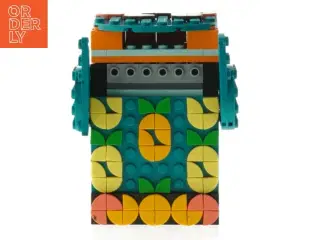 Farverig klodshus fra Lego (str. 10x6x6 cm)