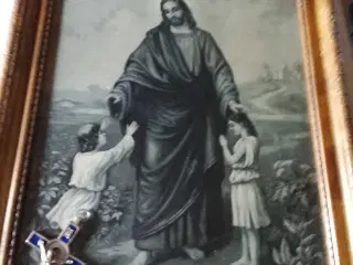 Jesus med to børn billed sælges