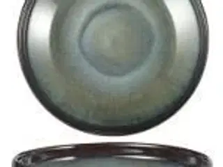 16 stk. Skål på fod stentøj mint 210 mm Rustik