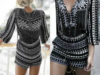 Dragt/suit.Mini Playsuit . To farve varrianter/M