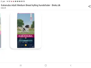 EUKANUBA hunde foder 2 poser a 12 kg.pr poser 