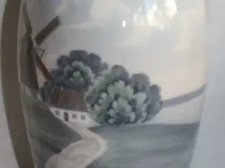 Vase med mølle fra Bing of Grøndahl 