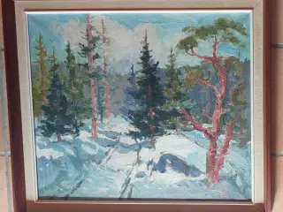 SVEND NIELSEN - ( 1908 - 1993 ) - oliemaleri