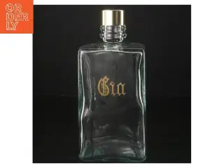 Glasflaske til gin (str. 20 cm)