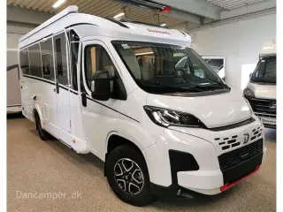2025 - Dethleffs Globebus Camp T4   Flot slim line med 8-trins automatgear, 140 Hk, populær og meget rummelig trods sin længde på kun 6,63 m og 2,20 m i bredden