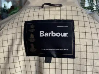 Herrerfrakke i str. large i mrk. .BARBOUR 
