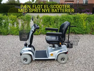 4 hjulet el-scooter med nye batterier