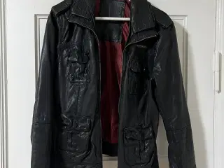 Superdry dame læderjakke – Str. XL