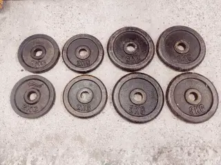 Vægtskiver til Vægtstang. Håndvægte 