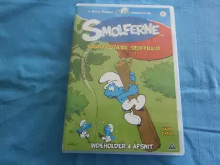 2 DVD`er,  Smølferne 1+2, Tegnefilm