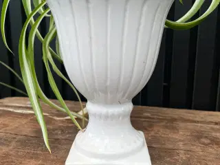 Hvid opsats med plante