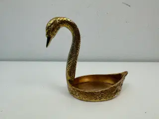 Vintage svaneskål i messing