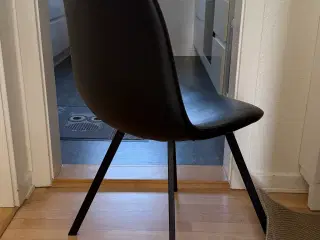 4stole i sort “læder”