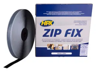 HPX zip fix velcro tape sort, 20mm x25m (hook)