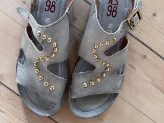 Gråblå behagelige sandaler