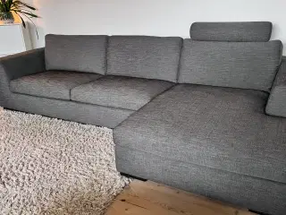 Sofa med chaiselong 