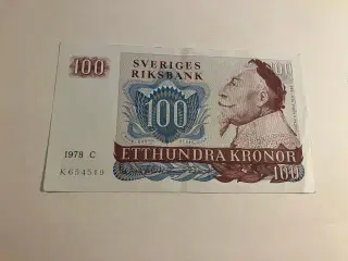 100 Kronor Sweden 1978 C