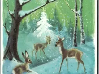 Illa - Glædelig Jul - Printed in Denmark 151 d00 378 - Postkort - Ubrugt