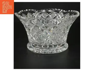 Glaskrukke med mønster (str. Ø 22 cm)