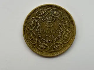 5 Francs Tunisie 1946