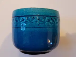 Fin turkis vintage Kähler urtepotteskjuler