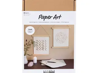 DIY Papirkunst Kit - Off White, 3D Effekt