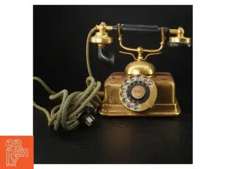 Vintage telefon med drejeskive