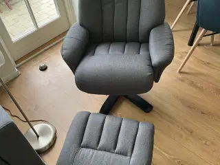Lænestol med skammel