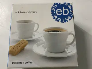 4 stk EB kaffe kobber
