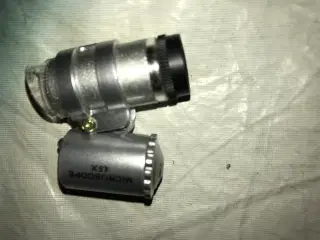Pocket Led Mini 45x Mikroskop med læder Etui