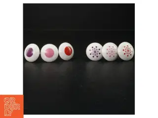 6 Anne Black-keramikknopper (str. Ø. 4,5 cm)