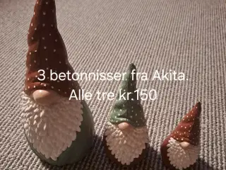 3 beton nisser fra Akita