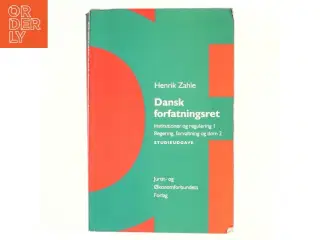 Dansk forfatningsret af Henrik Zahle (Bog)