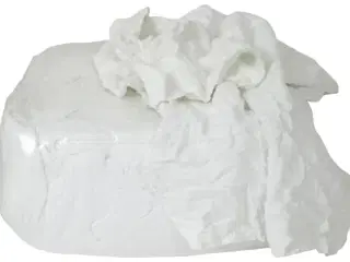 Hvide klude, frotte,  10 kg pr. sæk - prisen pr. kg (10 stk. = 1 sæk)