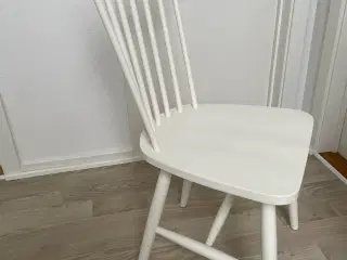 Spisebordsstole hvide, 6 stk