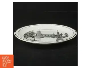 Dekorativt porcelænstallerken fra Gustavsberg (str. Ø. 19 cm)