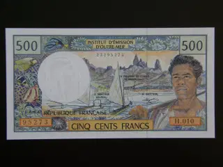 French Pacific Territories  500 Francs 1992 Unc.