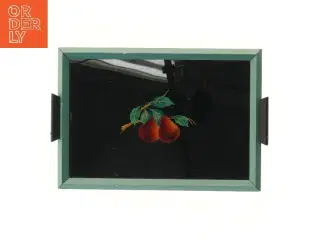 Dekoreret serveringsbakke (str. 42x28 cm)