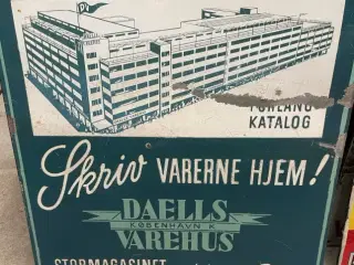 Emaljeskilt stationsskilt 60x60 daells varehus
