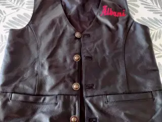 super fed lædervest fra albani