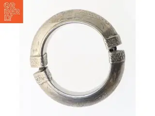 Vintage sølv armbånd (str. Ø 8,5 cm)