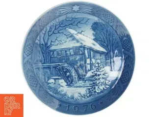 Platte 1976 Vibæk vandmølle fra Royal Copenhagen (str. 18 x 18 cm)