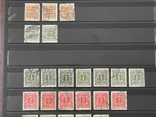 Danmark, stemplet, Portomærker - 116 stk.