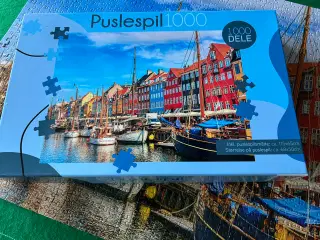 Nyhavn puslespil inkl puslespils måtte